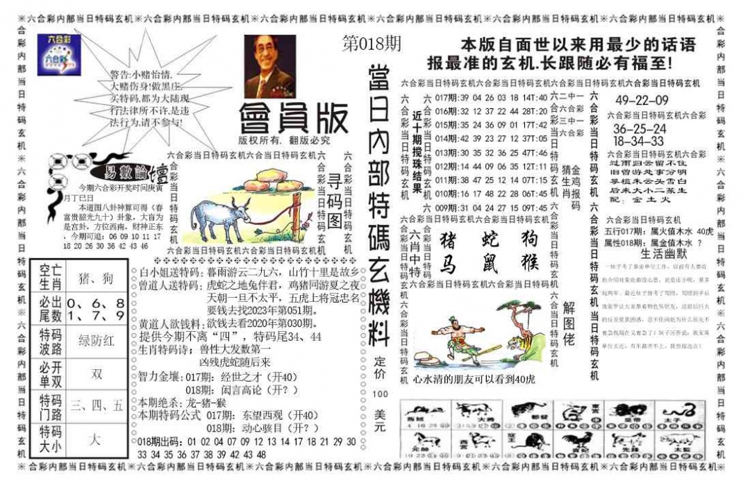 018期当日特码玄机报[图]