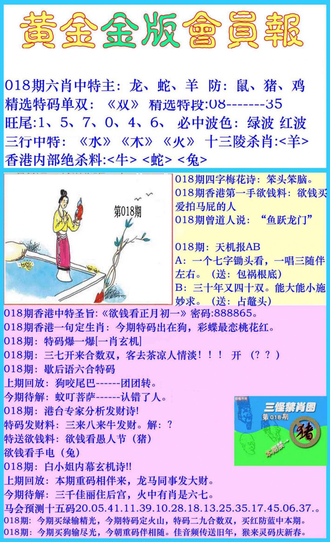 018期黄金金版会员报[图]