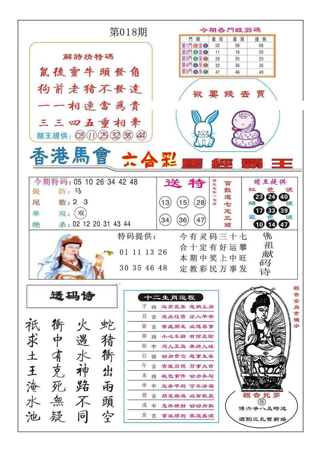 018期马经霸王[图]