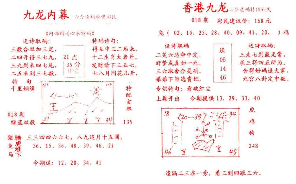 018期九龙内幕[图]