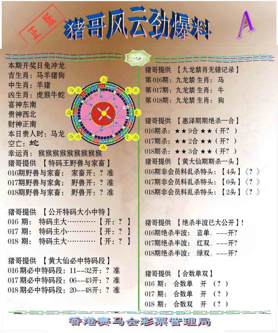 018期猪哥风云劲爆料A[图]