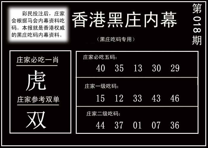 018期香港黑庄内幕[图]