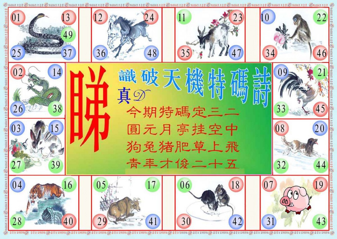 018期识破天机B版[图]