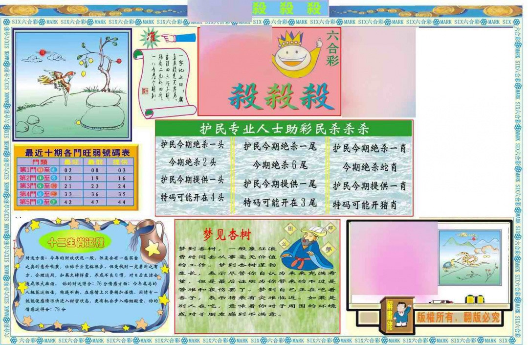 018期马经杀杀杀A(新图推荐)[图]