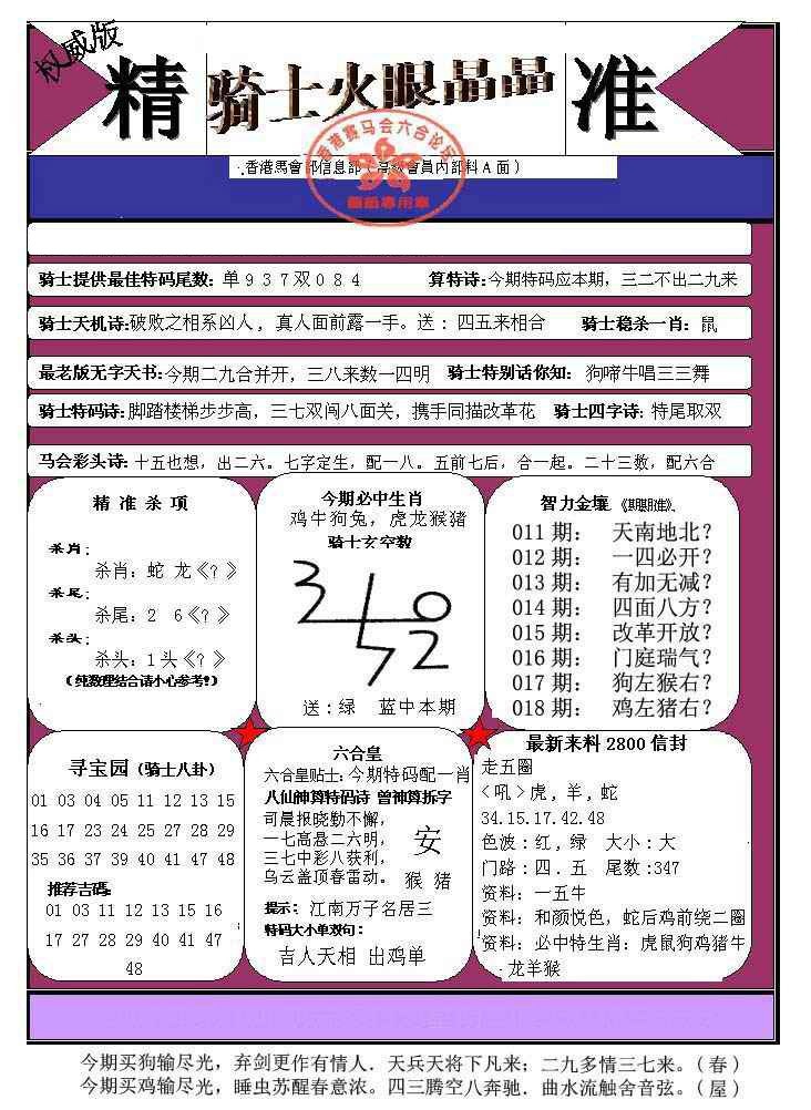 018期骑士火眼晶晶（正）[图]